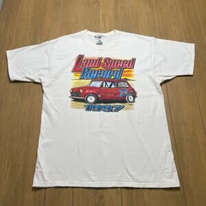 Vintage 90s t-shirt Mini Cooper race car Land Speed event 1997 Sz Large